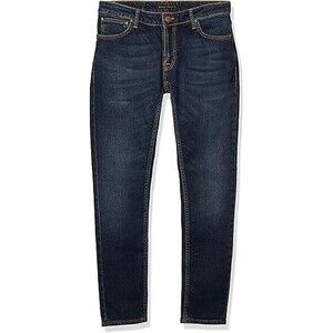Nudie Jeans Skinny Lin Dark Denim Size 28